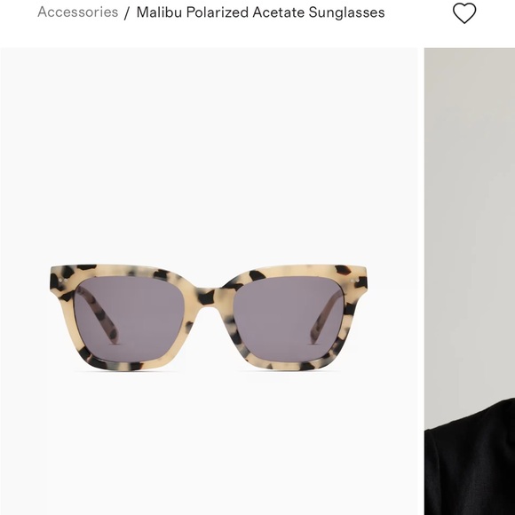 Malibu QUINCE Tortoiseshell Square Frame Women's Sunglasses Acetate - Picture 2 of 7